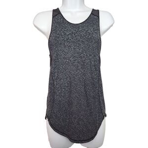 Lululemon Sculpt Tank II Splatter White Black Mesh Detail Size 2 (measured)